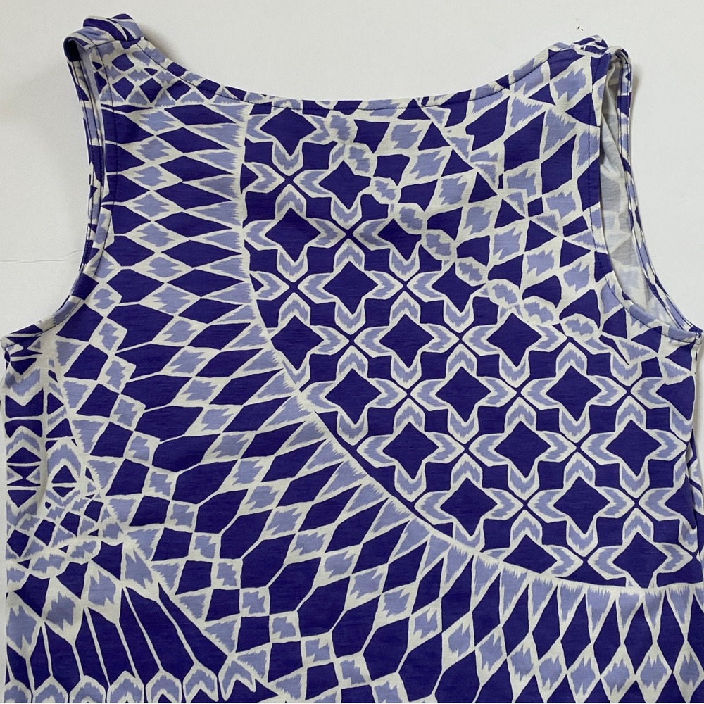 Title Nine Women's‎ Mosaic Tile Purple White Sleeveless Casual Athletic Dress S - Picture 6 of 13